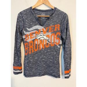 NFL DENVER BRONCOS Blue Long Sleeve T-Shirt